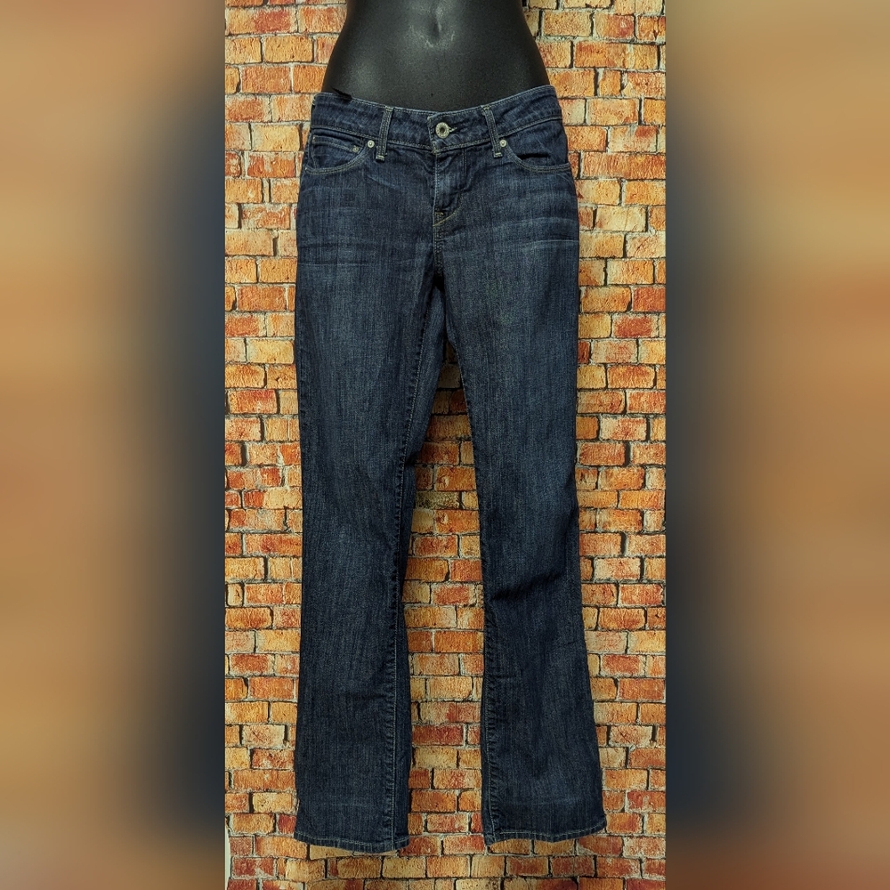 Levi's San Francisco Bold Curve Straight Leg Dark Wash Blue Jeans W28 L32 Womens